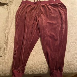 Velvet joggers